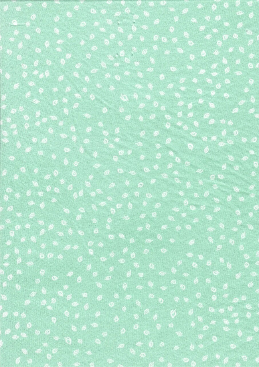 1 Yard Leaf Geo DTY Brushed Knit Fabric Stretch Soft Print 58/59 Inches Wide